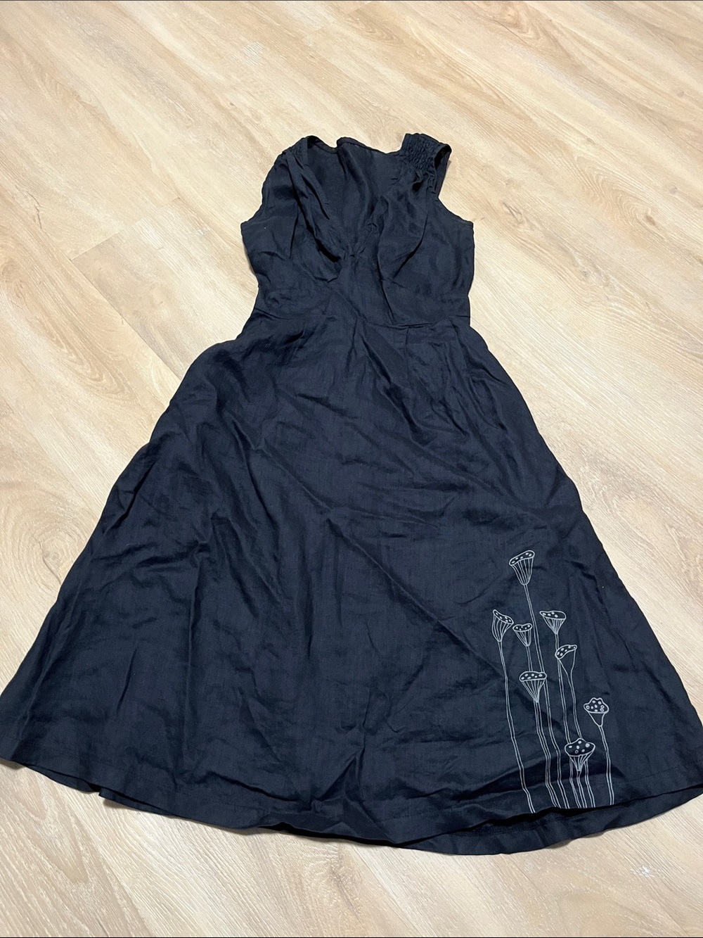 Smoking Lily Women’s Kapow Black Linen Mini Dress Made in Canada